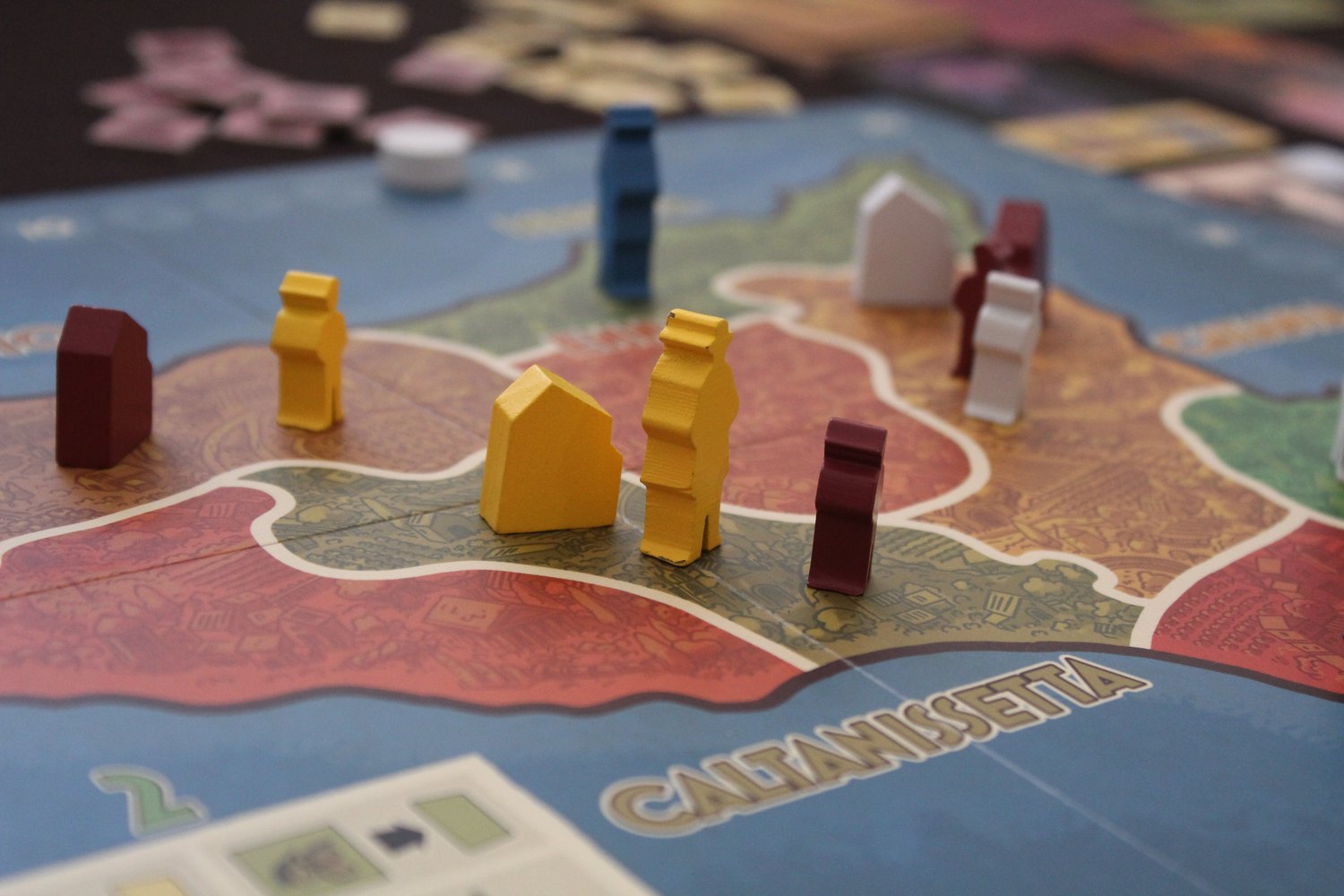 Houses and soldiers fighting for Caltanissetta