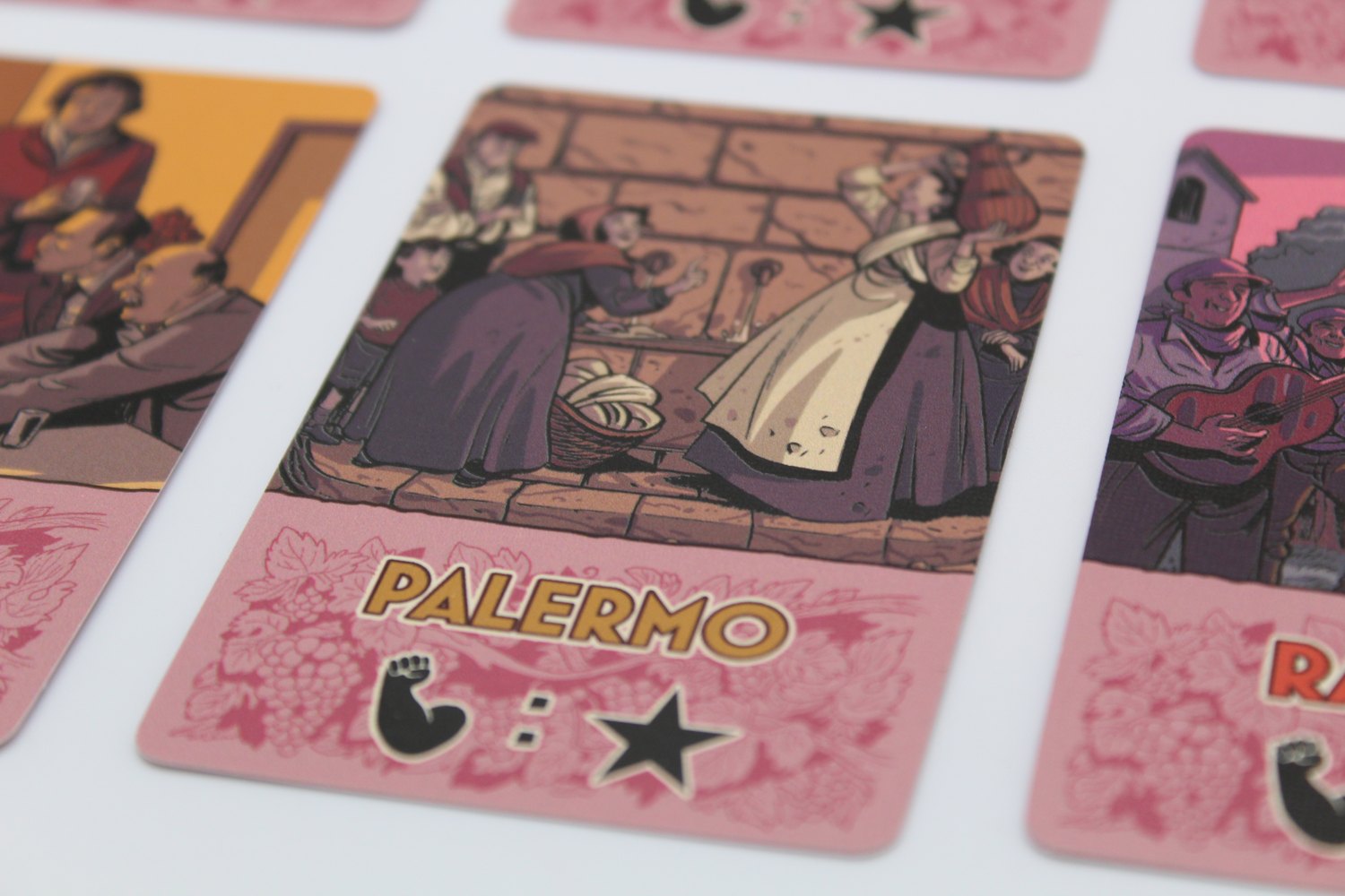 Province cards showing Palermo, Agrigento and Ragusa