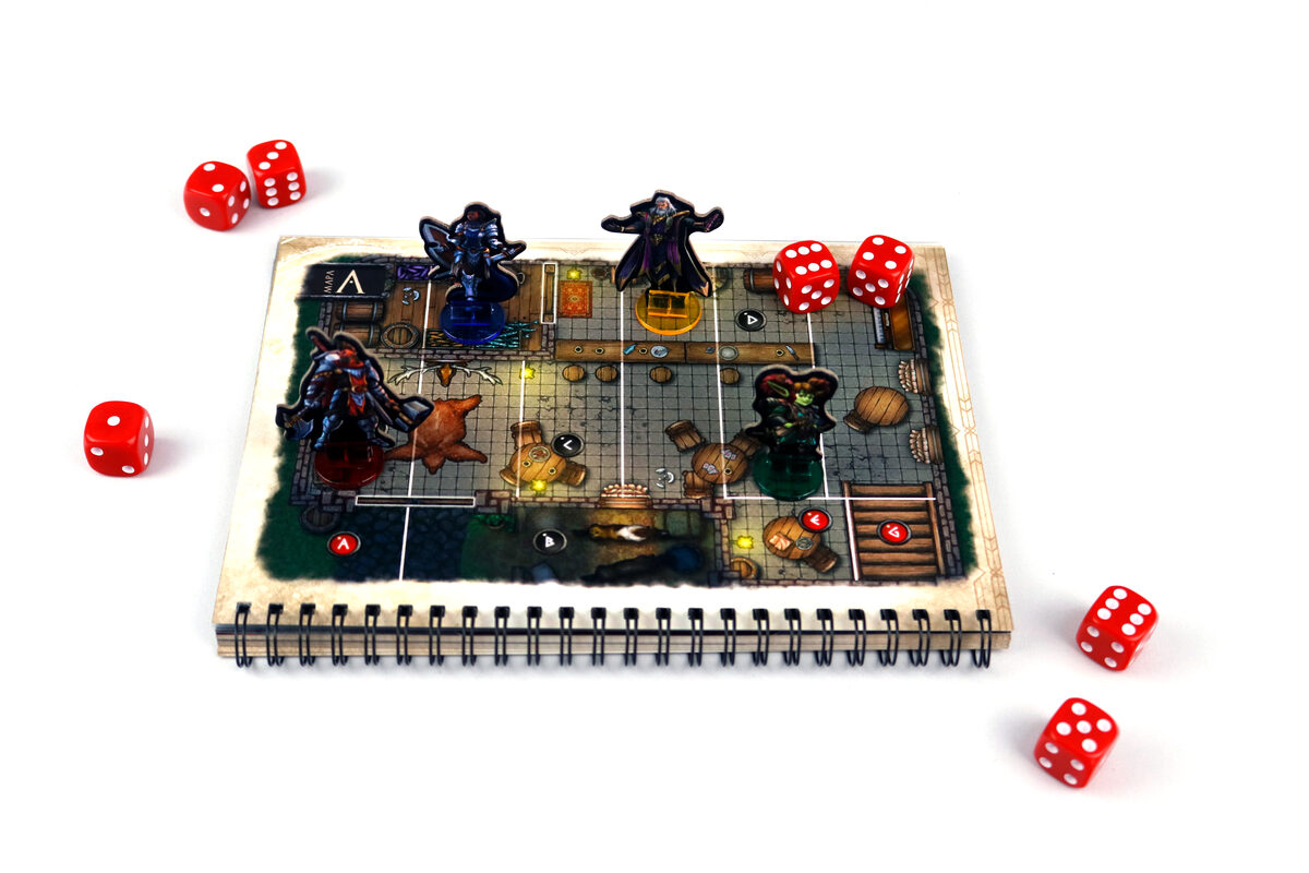 Heroes battling on a map
